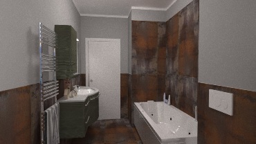 Bagno vasca tutto Corten