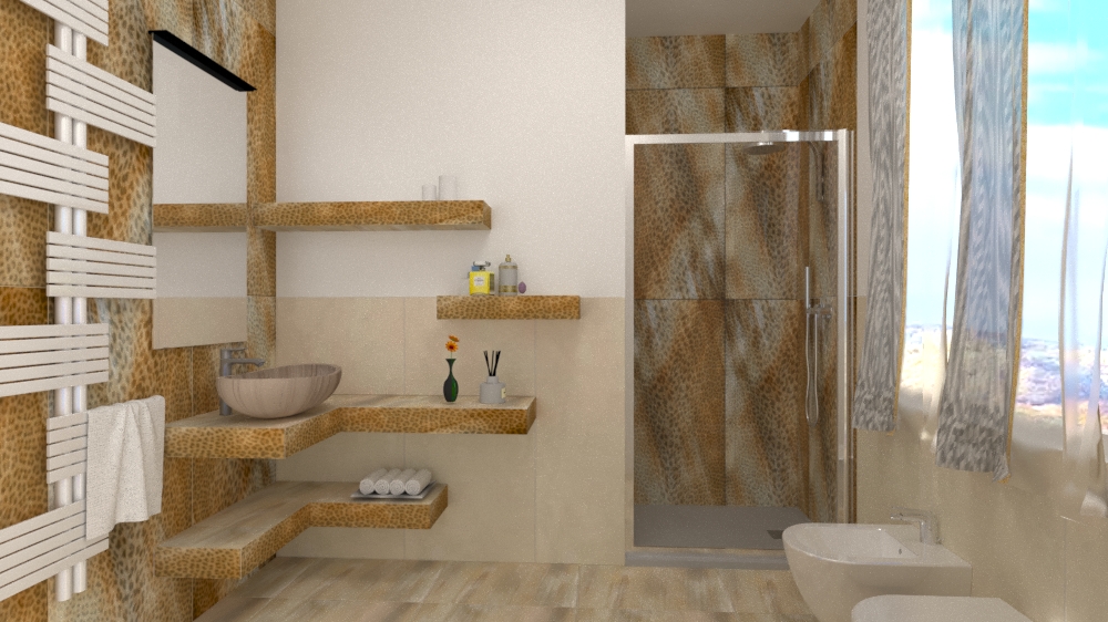 Bagno doccia giaguaro di Roberto Cavalli