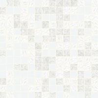 Mosaico di vetro bianco